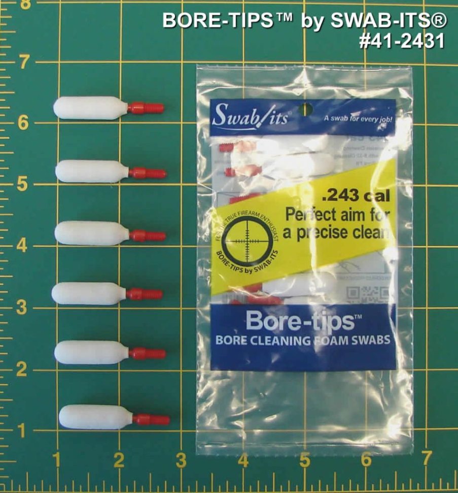 Тампоны для чистки Bore-Tips кал. .243 (6 мм)