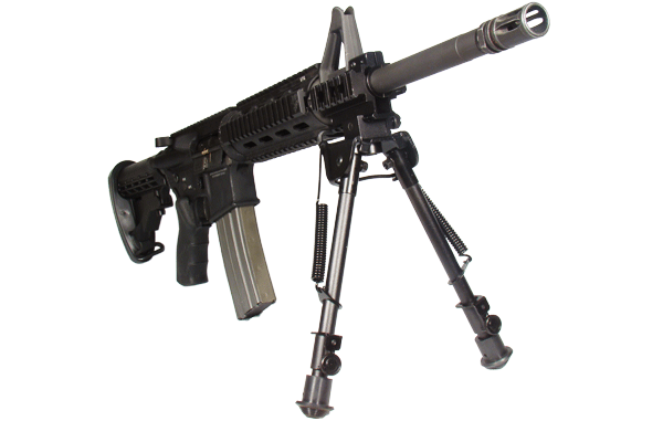 Сошки UTG для установки на оружие на антабку и Picatinny, регулируемые , высота 21 - 32 см