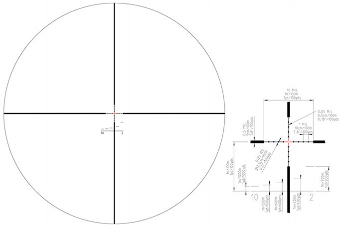 Оптический прицел Kahles K624i III 6-24x56 F1 (L) (Mil-3)