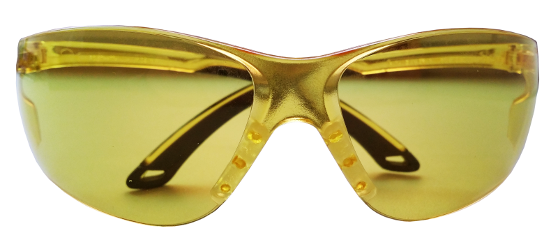 Очки стрелковые "stalker" защитные, цвет - желтый, материал - поликарбонат, светопропускаемость 85%, блистер