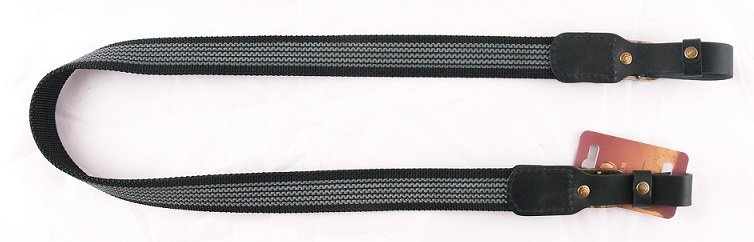 VEKTOR Ремень для ружья из полиамидной ленты черный шириной 30 мм (рабочая сторона ремня обладает нескользящими свойствами)