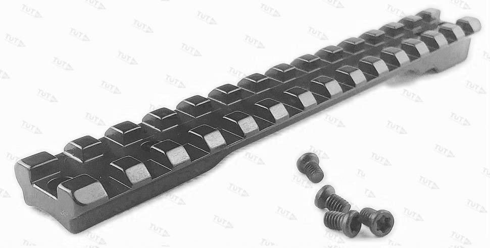 Планка Rusan Picatinny Military Mauser K98,Zastava M48 (c болтами,с отверстиями B=105) 010-38 Планка Rusan Picatinny Military Mauser K98,Zastava M48 (c болтами,с отверстиями B=105) 010-38