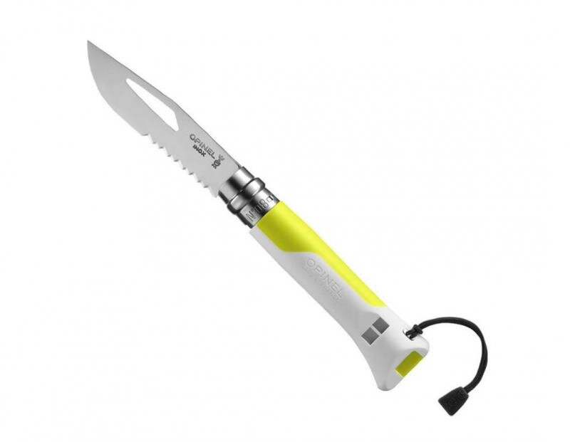 Нож Opinel серии Specialists Outdoor №08, клинок 8,5см, белый/жёлтый