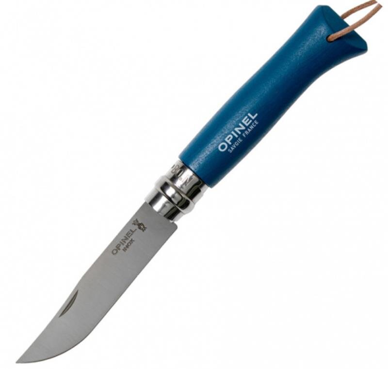 Нож Opinel серии Tradition Trekking №06, клинок 7см, бирюзовый