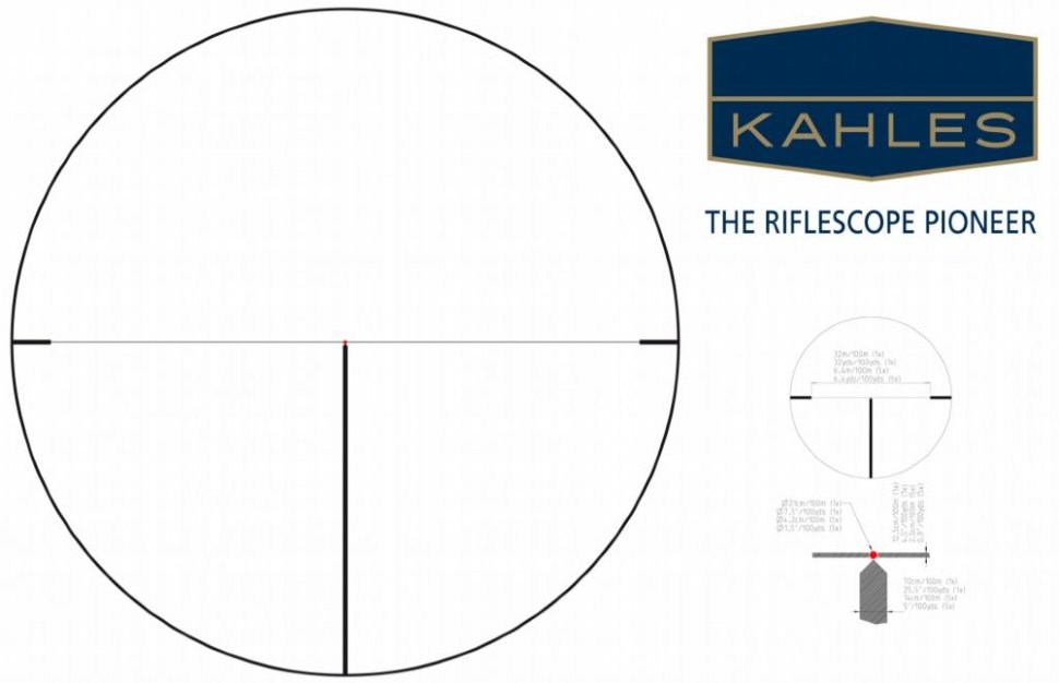 Оптический прицел Kahles Helia5 1-5х24i L (P-Dot), (10521)