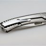 Нож LionSteel серии TiSpine лезвие 85 мм, рукоять - титан, цвет серый, глянцевый