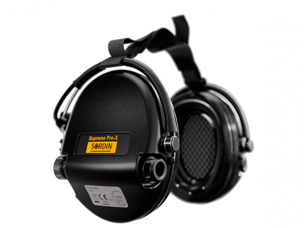 Наушники активные Sordin (MSA) Supreme Pro-X Neckband, чёрные