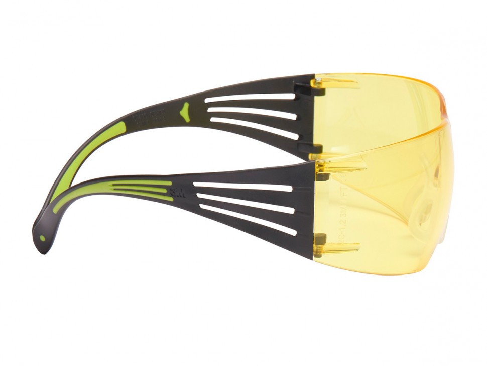 Очки защитные 3M SecureFit SF403AF-EU Amber, жёлтые, открытые, AS/AF