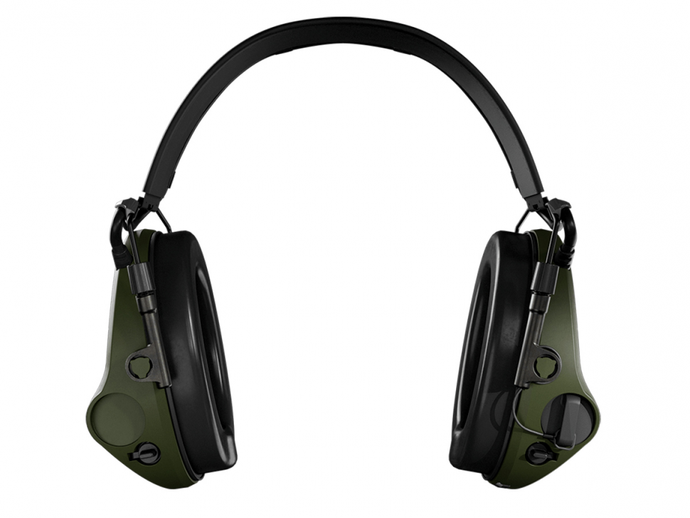 Наушники активные MSA Sordin Supreme T2 Headband Green, кожа/зелёные