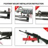 Сошки Leapers UTG для установки на оружие, регулируемые, на антабку и Picatinny, высота 23-28 см