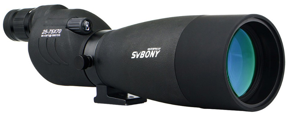 Зрительная труба SVBONY SV17 25–75x70 WP, черная