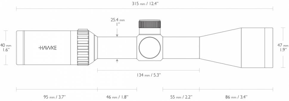 Оптический прицел Hawke Vantage IR 3-9x40 30/30 с подсветкой (14220)