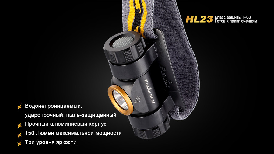 Налобный фонарь Fenix HL23 Cree XP-G2 R5 серый, HL23GR