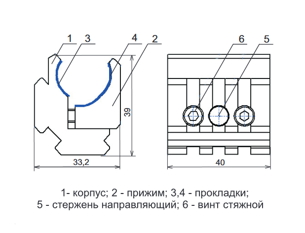 База Weaver -ПРИМ (два посадочных места Weaver на ружьях с вертикальным и горизонтальным расположением стволов