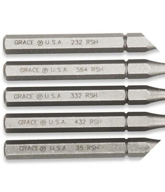 Выколотки Grace USA для пружинных штифтов с держателем, комплект 5 шт.