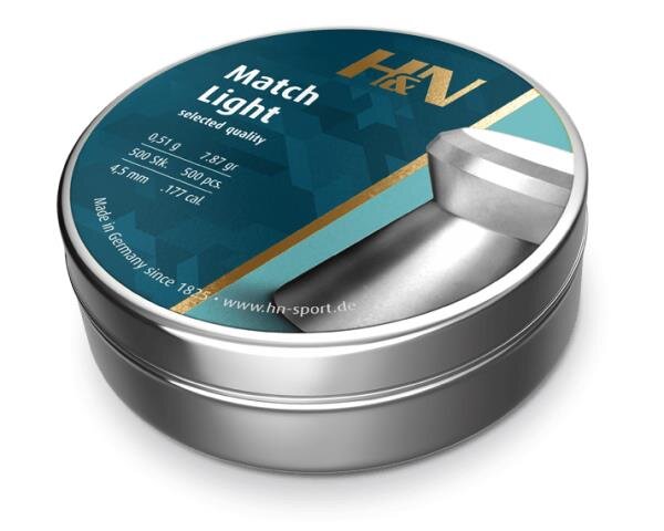 Пульки HN Match Light 4,5 мм (4,49) (500 шт)