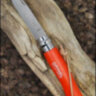 Нож Opinel серии Tradition Colored №07, цвет - оранжевый, темляк