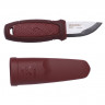 Нож Morakniv Eldris, нержавеющая сталь, цвет красный, ножны, шнурок, огниво, 13524