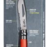 Нож Opinel серии Specialists Outdoor №08, красный/серый