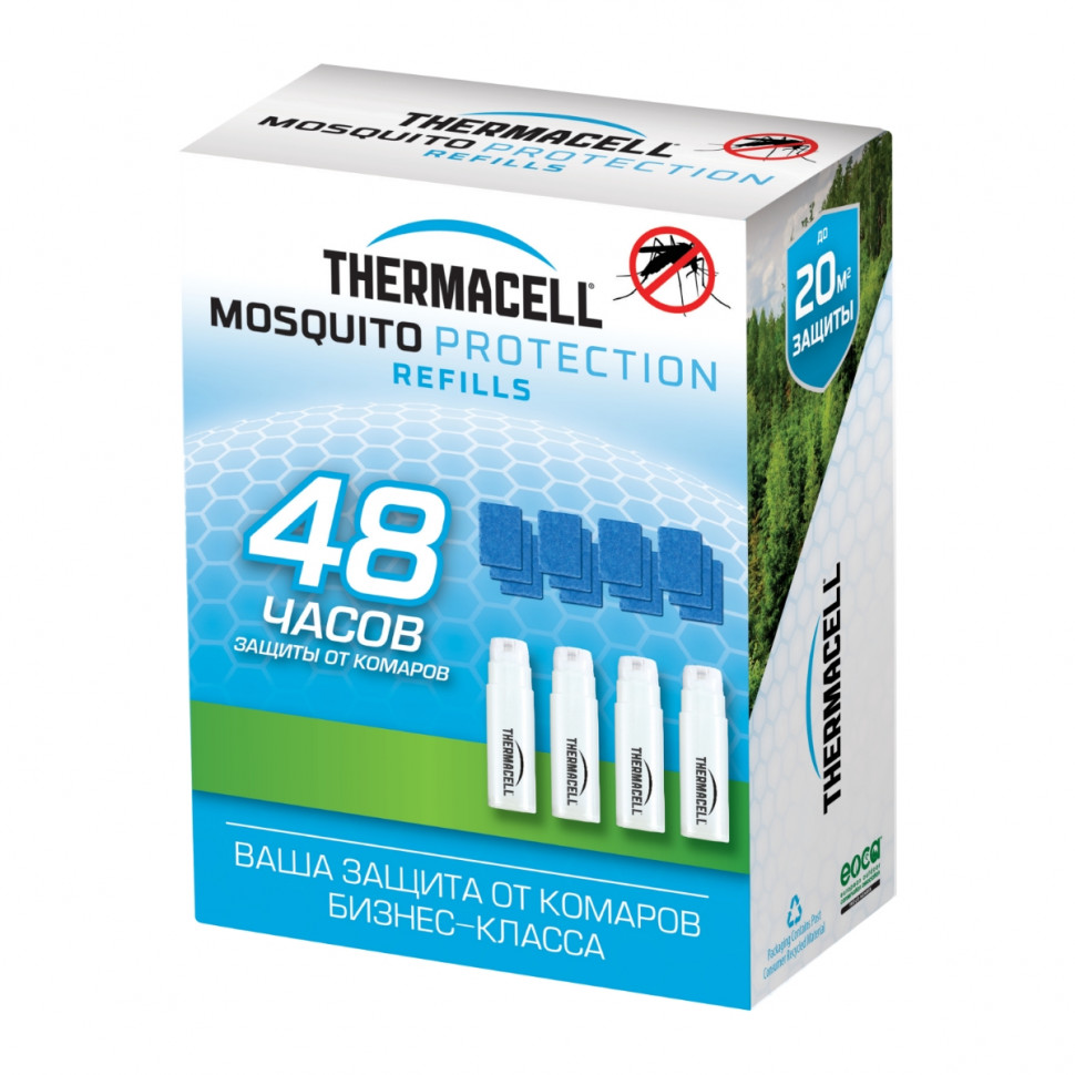 Набор расходных материалов для противомоскитных приборов ThermaCell (4 газовых картриджа + 12 пластин)