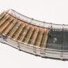 Магазин Pufgun на ВПО-136/АК/АКМ/Сайга (с сухарем), 7,62х39, 20 патронов, полимер, возм. укорочения, прозрачный, 134гр
