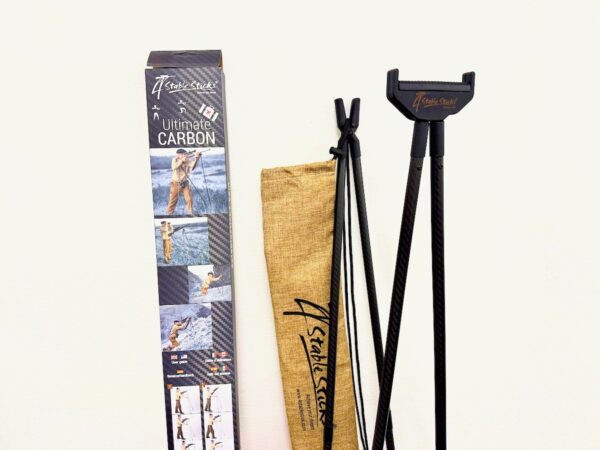 4-х точечная Опора 4 Stable Stick — для стрельбы стоя, сидя, с колен — ULTIMATE Carbon — Углеволокно, 3 секции, 660 гр
