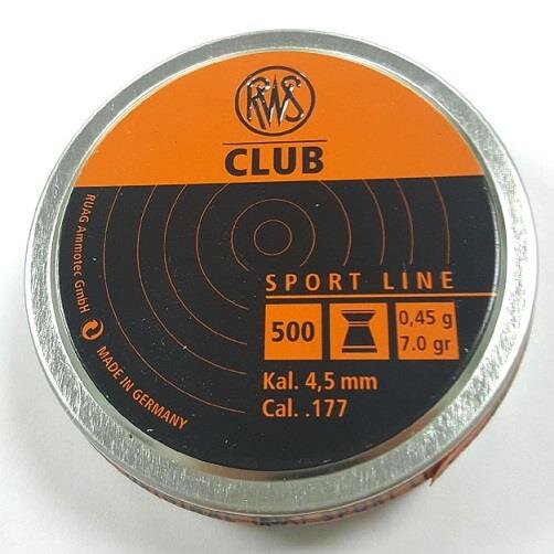 Пульки RWS Club 4,5 мм (500 шт)