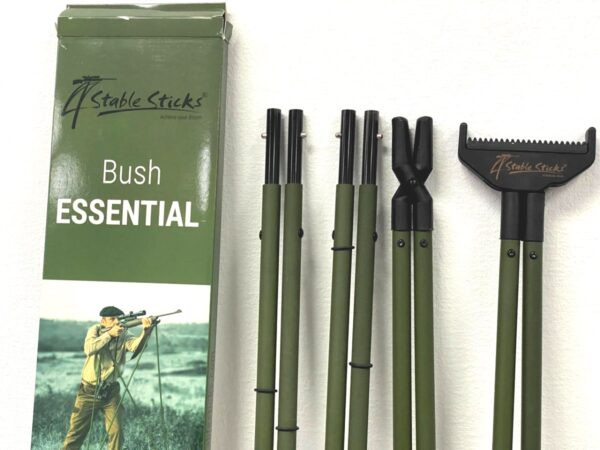 4-х точечная Опора 4 Stable Stick — для стрельбы стоя — BUSH Essential Green — Стекловолокно/Компаунд, 2 секции, 810 гр 