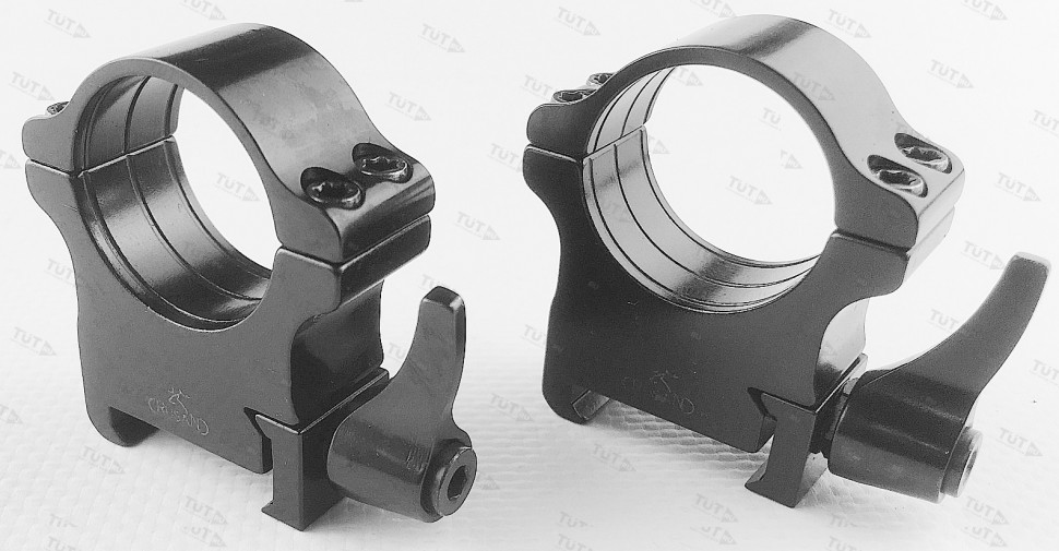 Кольца Rusan быстросъемные Weaver на 25,4мм H14 рычажные (050-25,4-14-R)