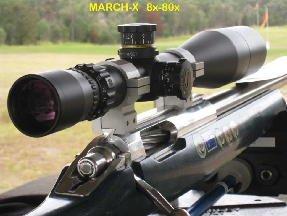Оптический прицел March 8-80x56 с подсветкой
