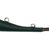 Горн охотничий (кожаная отделка) 25 см, плоский, цвет тёмно-зелёный