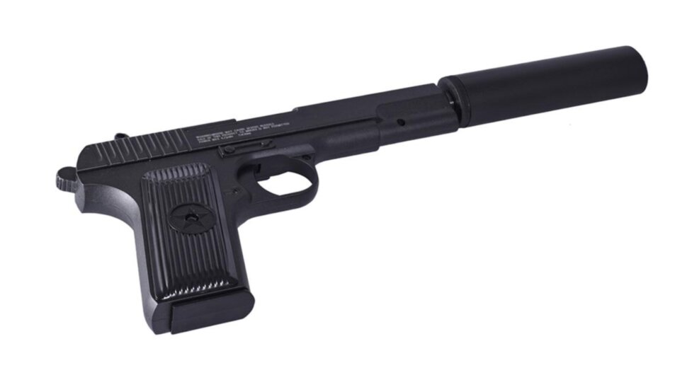 Пистолет пневматический Stalker SATTS Spring (ТТ)+имитатор ПБС, к.6мм