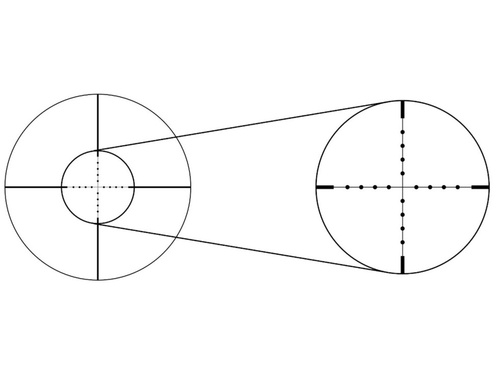 Прицел Gaut Quartz 4x32 AO, сетка 3 (Mil-Dot) нить