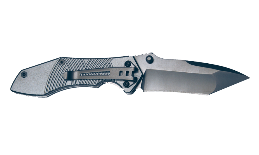 Нож Sanrenmu серии Outdoor, лезвие 72 мм чёрное, металл рукоять текстурная чёрная, крепление на ремень