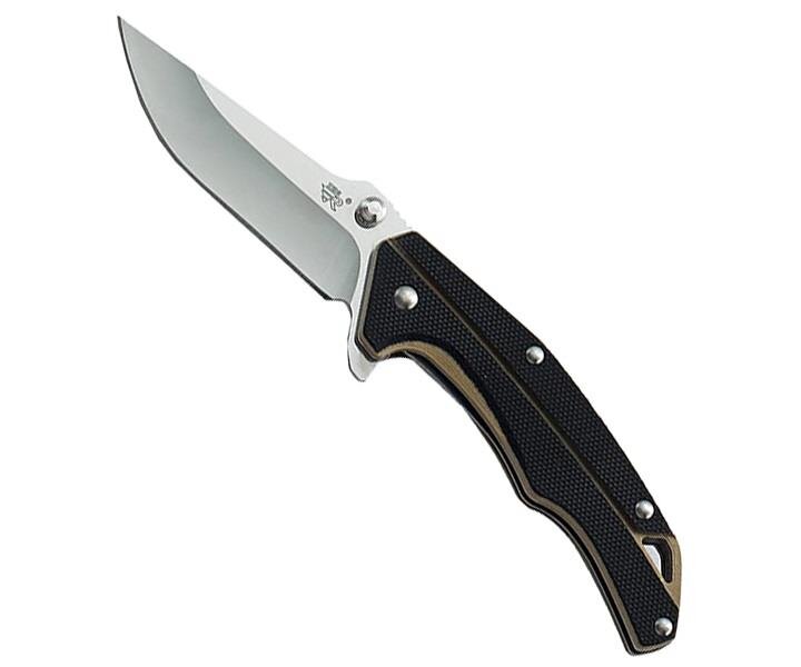 Нож Sanrenmu серии EDC, клинок без покрытия, рукоять черная
