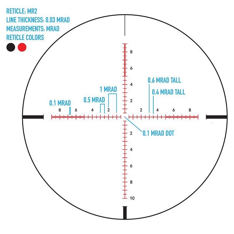Прицел Sightmark Citadel 3-18X50, 30мм., Сетка MR2, Подсветка 11ур. красная, SF параллакс, Длина 330мм., 750гр. (SM13039MR2)