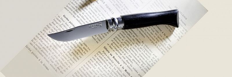 Нож Opinel серии Tradition Luxury №08, рукоять - эбен