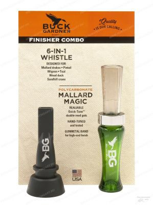 Набор манков на утку Buck Gardner The Finisher Cambo Pack (6-IN-1 Whistle / Mallard Magic) поликарбонат