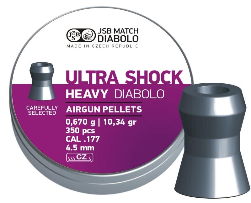 Пульки JSB Ultra Shock Heavy 4,5 мм (4,52) (350 шт)