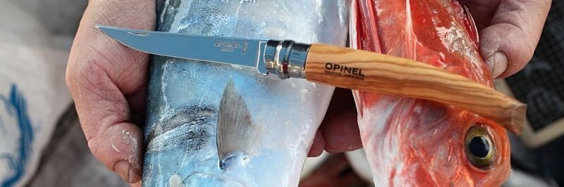 Нож Opinel серии Slim №08, рукоять - олива