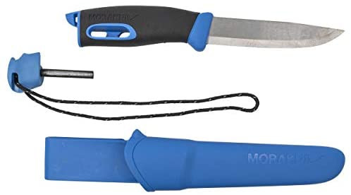 Нож Morakniv Companion Spark, с огнивом, голубой