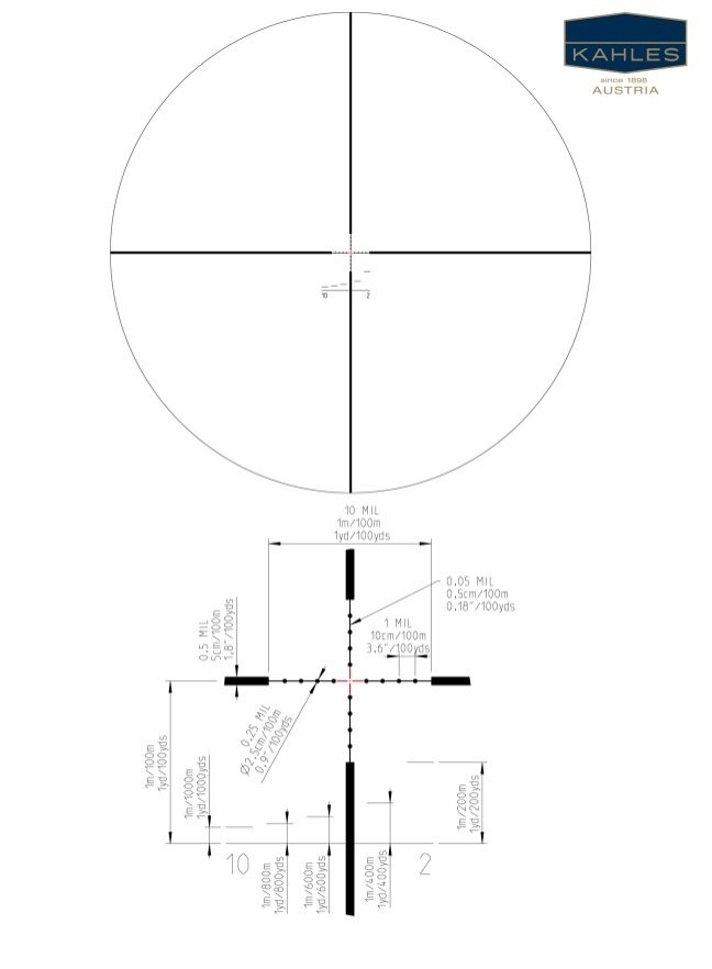 Оптический прицел Kahles K312i 3-12x50 (MIL7)