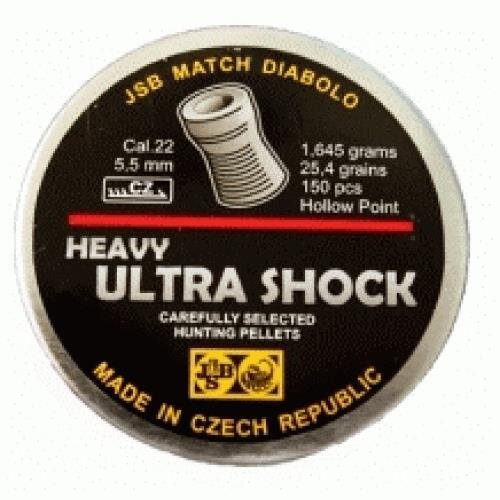 Пульки JSB Ultra Shock Heavy 5,5 мм (150 шт)