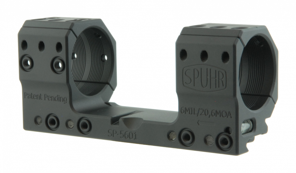 Тактический кронштейн SPUHR D35мм для установки на Picatinny, H30мм, наклон 6MIL/ 20.6MOA (SP-5601)