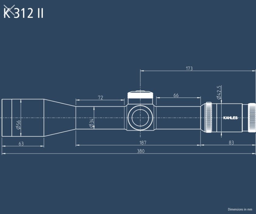 Оптический прицел Kahles K312i II CC 3-12х50 (AMR)