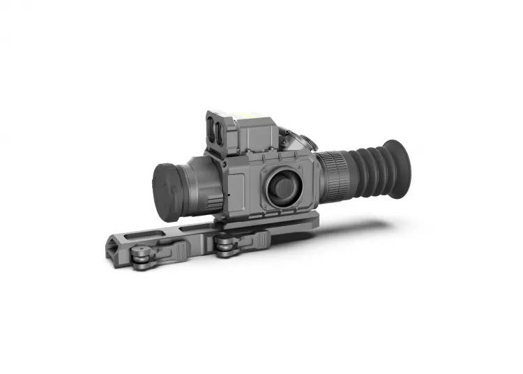 Тепловизионный прицел с дальномером LZIRTEK Perun 335L с креплением Weaver