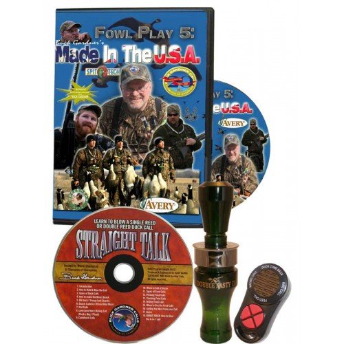 Двухязычковый манок на утку Buck Gardner Double Nasty II Duck Call c обучающим CD и DVD