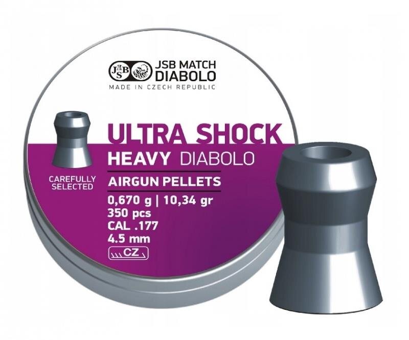 Пульки JSB Ultra Shock Heavy 4,5 мм (350 шт)