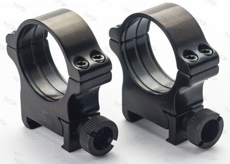 Быстросъемные кольца Rusan на Weaver 30мм, (винт) BH=8мм 050-30-8-M
