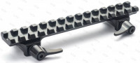 Планка Rusan Picatinny CZ 550,557/600 ZKK быстросъемный, посл.выпуск (medium L=150) 010-14-R